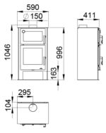 Mesure Poele Gijon avec four