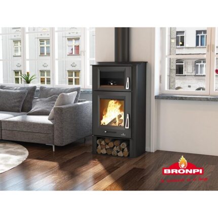 poele a bois avec four bronpi tudela 13 kw 1