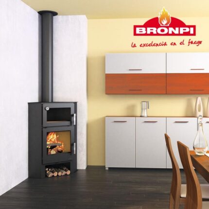poele a bois d angle avec four bronpi lerma h 9 kw 1