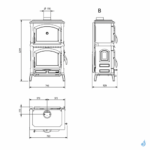 poele a bois la nordica isotta forno evo puissance 97kw a 4