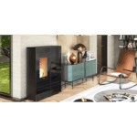 poele a granules ventile etanche extra plat canalisable extraflame sharon plus cx crystal 11 kw 3