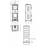 poele a bois avec four nova forno (2)